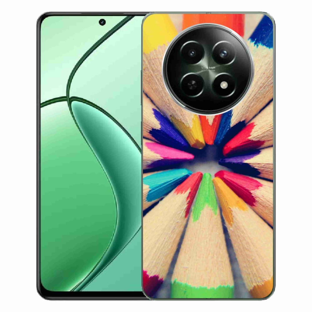 Gelový kryt mmCase na Realme 12 5G/12x 5G - pastelky 