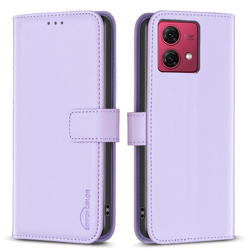 BNF knížkové pouzdro na Motorola Moto G84 5G - světlefialové