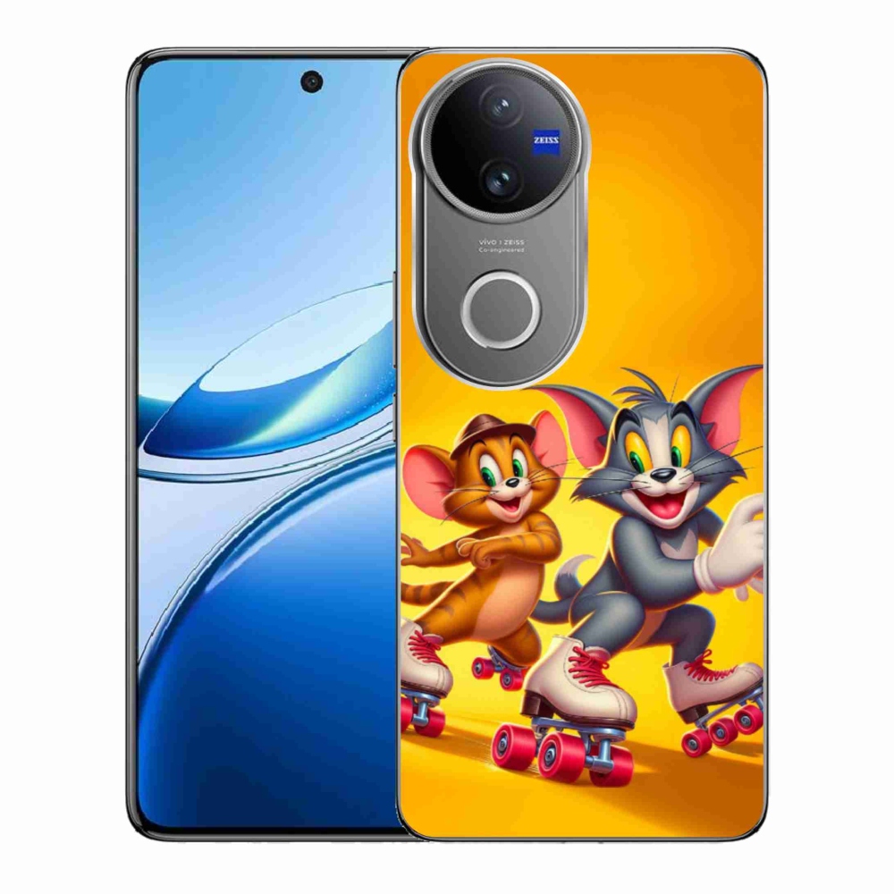 Gelový kryt mmCase na Vivo V50 5G - tom a jerry
