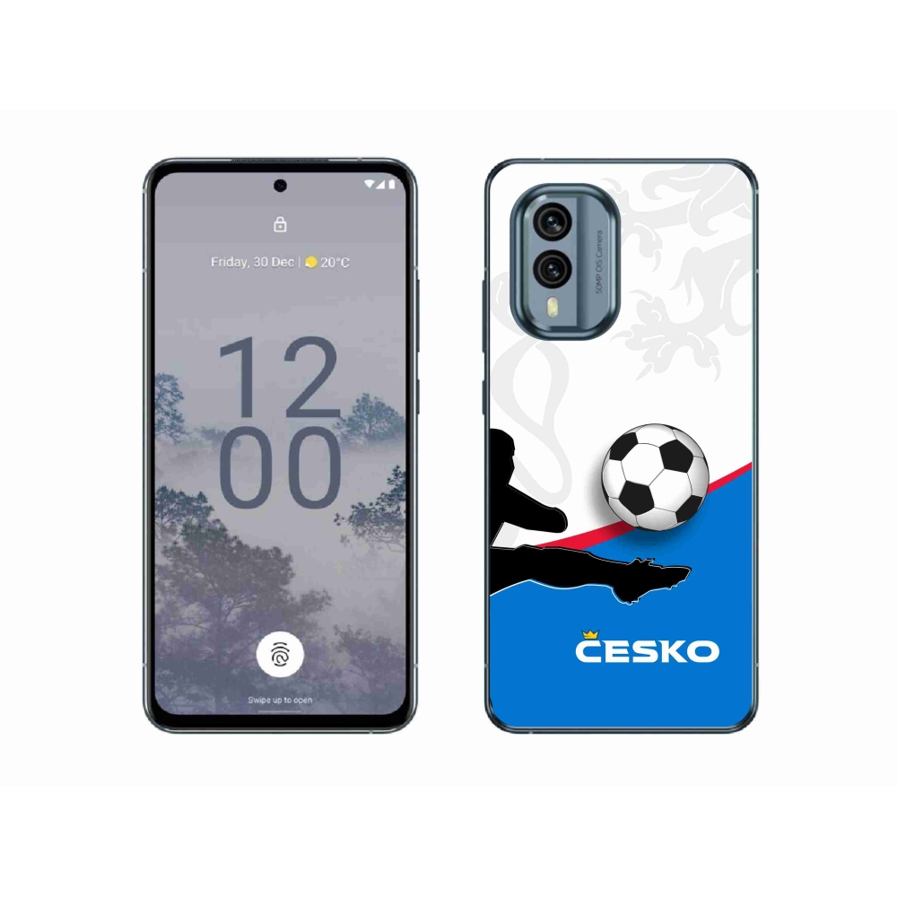 Gelový kryt mmCase na Nokia X30 5G - fotbal Česko 3