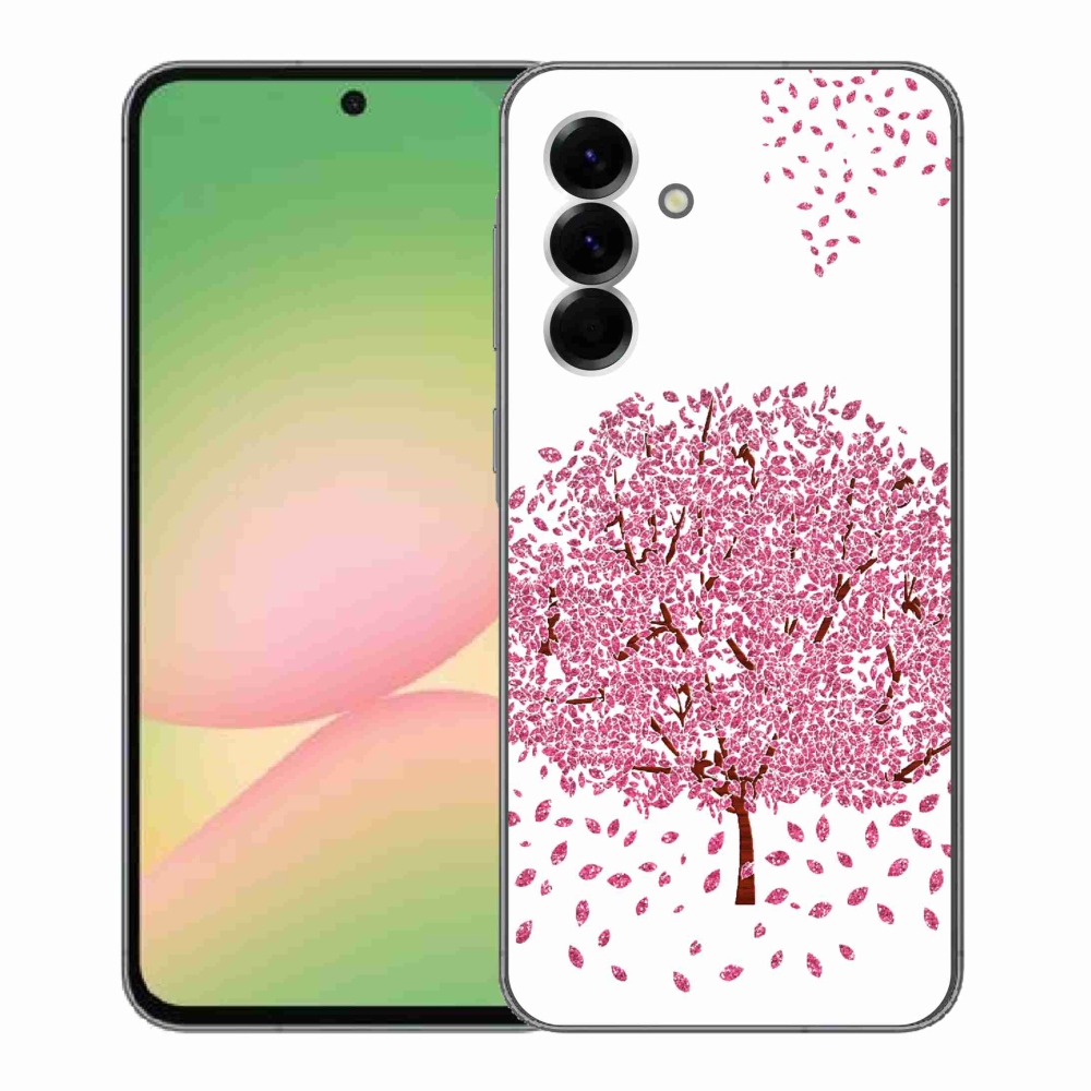 Gelový kryt mmCase na Samsung Galaxy A56 5G - kreslený strom s listy