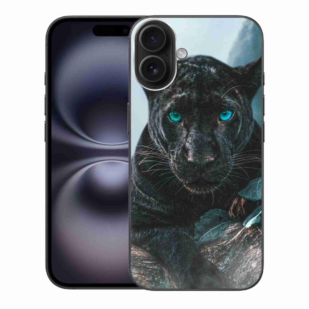 Gelový kryt mmCase na iPhone 16 Plus - černý panter