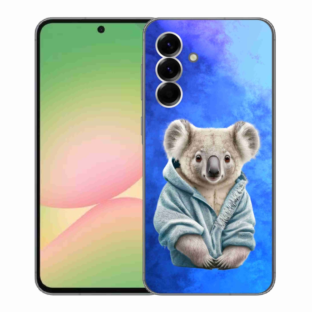 Gelový kryt mmCase na Samsung Galaxy A56 5G - koala ve svetru