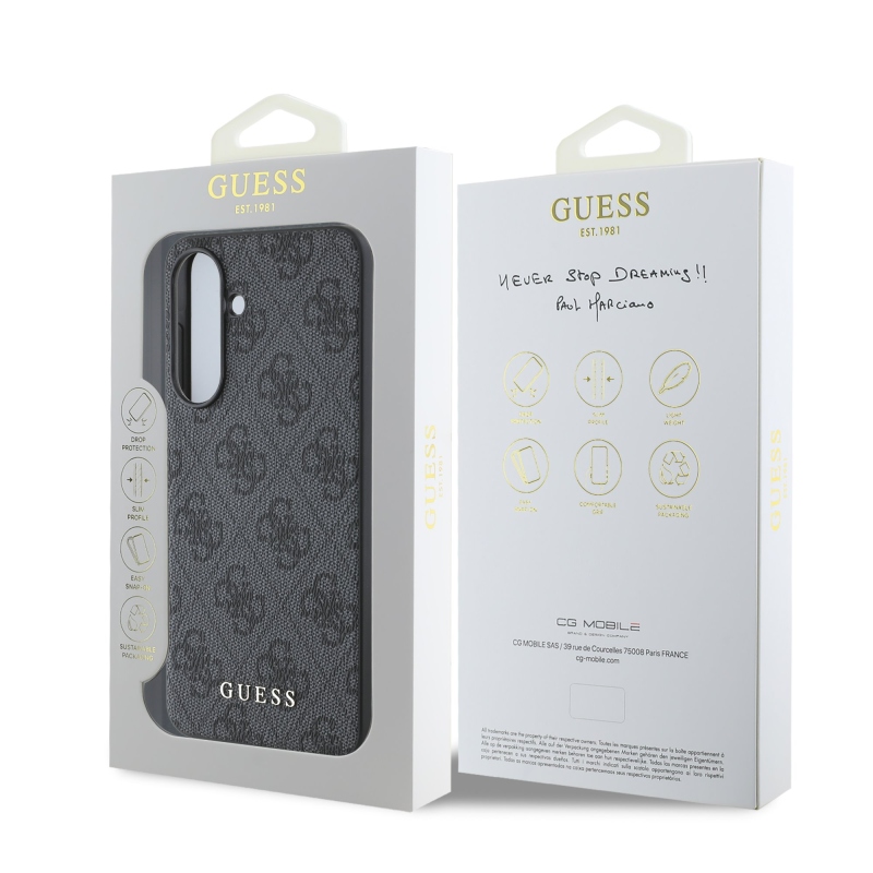 Guess 4G Zadní Kryt pro Samsung Galaxy A56 Grey