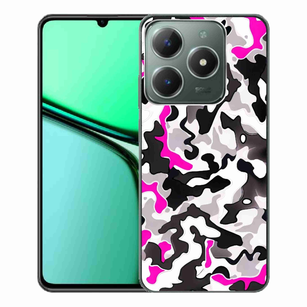Gelový kryt mmCase na Realme C61 - maskáčový vzor 5