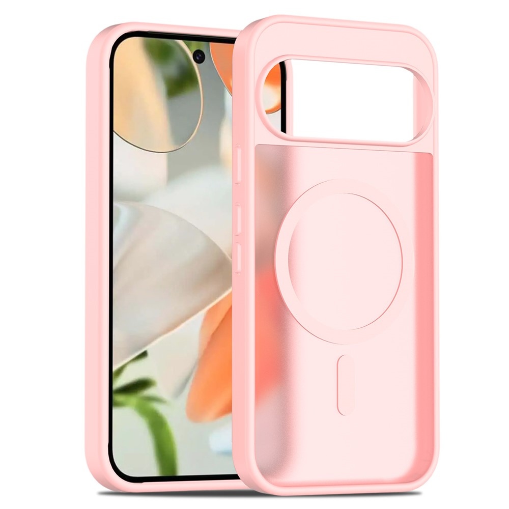 Skin gelový obal s pevnými zády a podporou MagSafe na Google Pixel 10 Pro/Pixel 10 - růžový