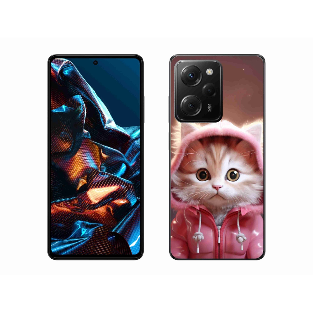 Gelový kryt mmCase na Xiaomi Poco X5 Pro 5G - roztomilé kotě 3