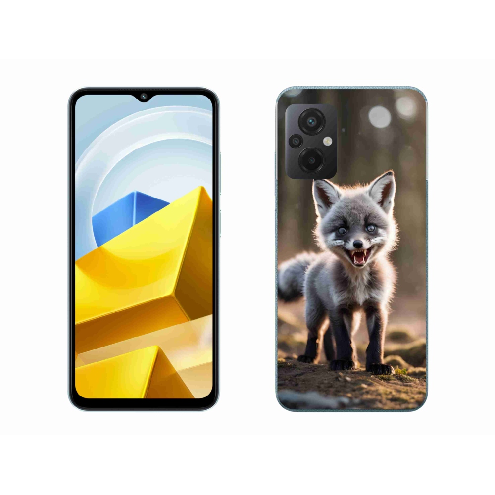 Gelový kryt mmCase na Xiaomi Poco M5 4G - rozzuřená liška