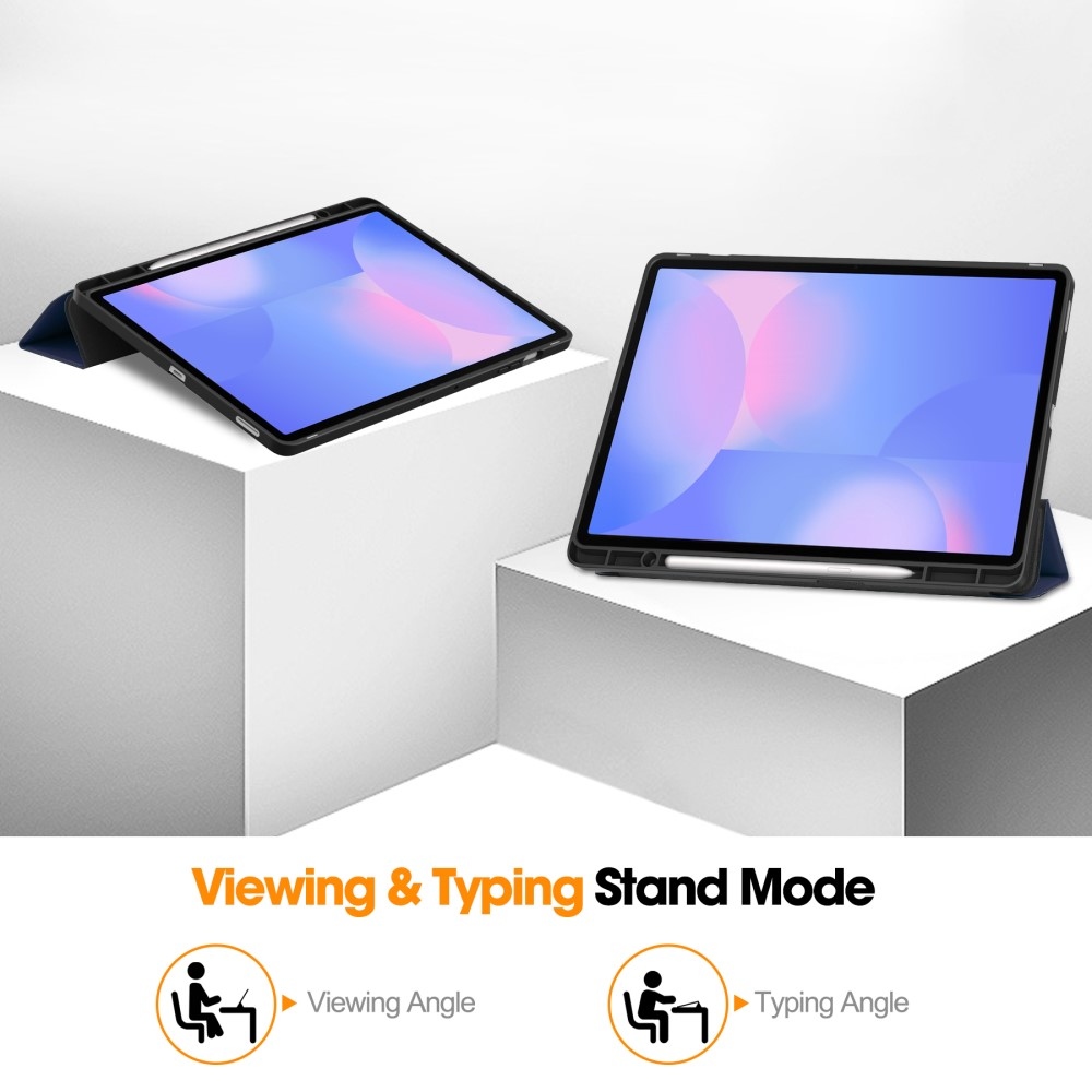 Casy chytré zavírací pouzdro na Samsung Galaxy Tab S10 FE+ - tmavěmodré
