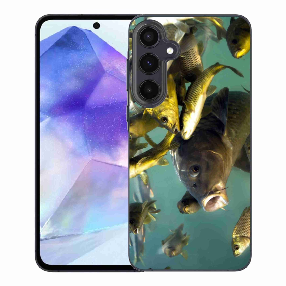 Gelový obal mmCase na Samsung Galaxy A55 5G - hejno ryb