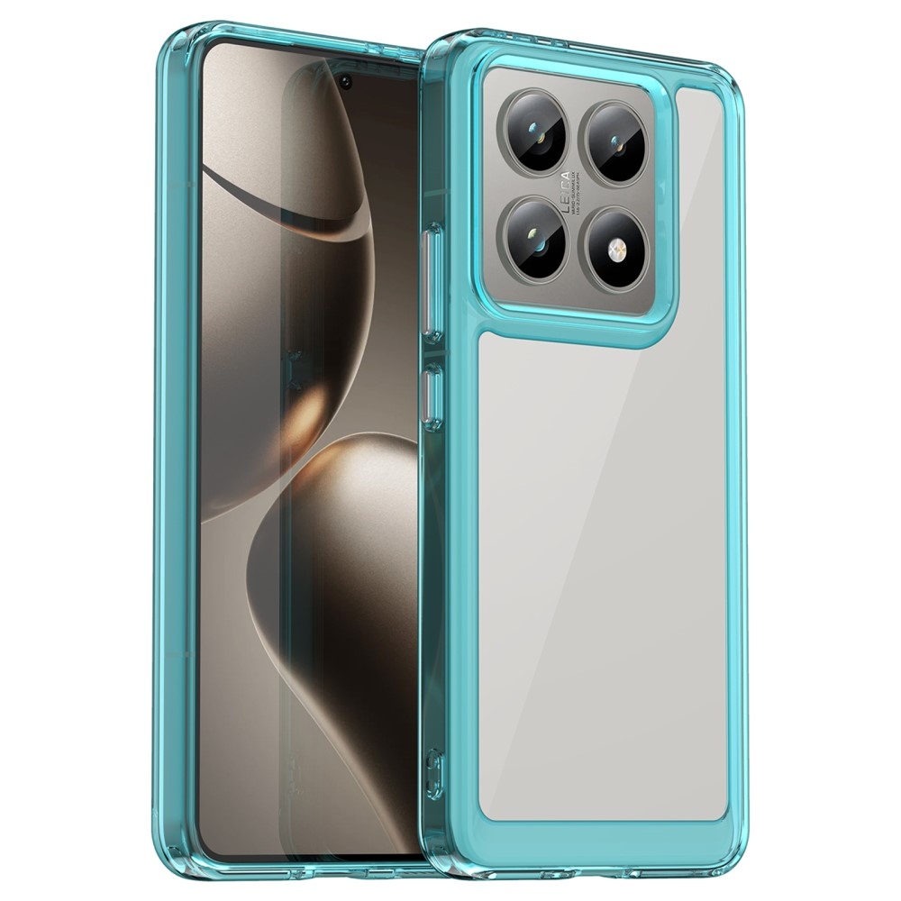 Gelový obal s pevnými zády na Xiaomi 14T/14T Pro - světlemodrý