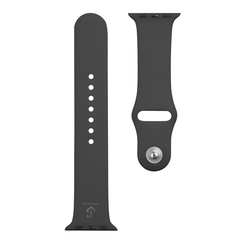 Tactical 456 Silikonový Řemínek pro Apple Watch 1/2/3/4/5/6/7/8/9/SE 38/40/41mm Black