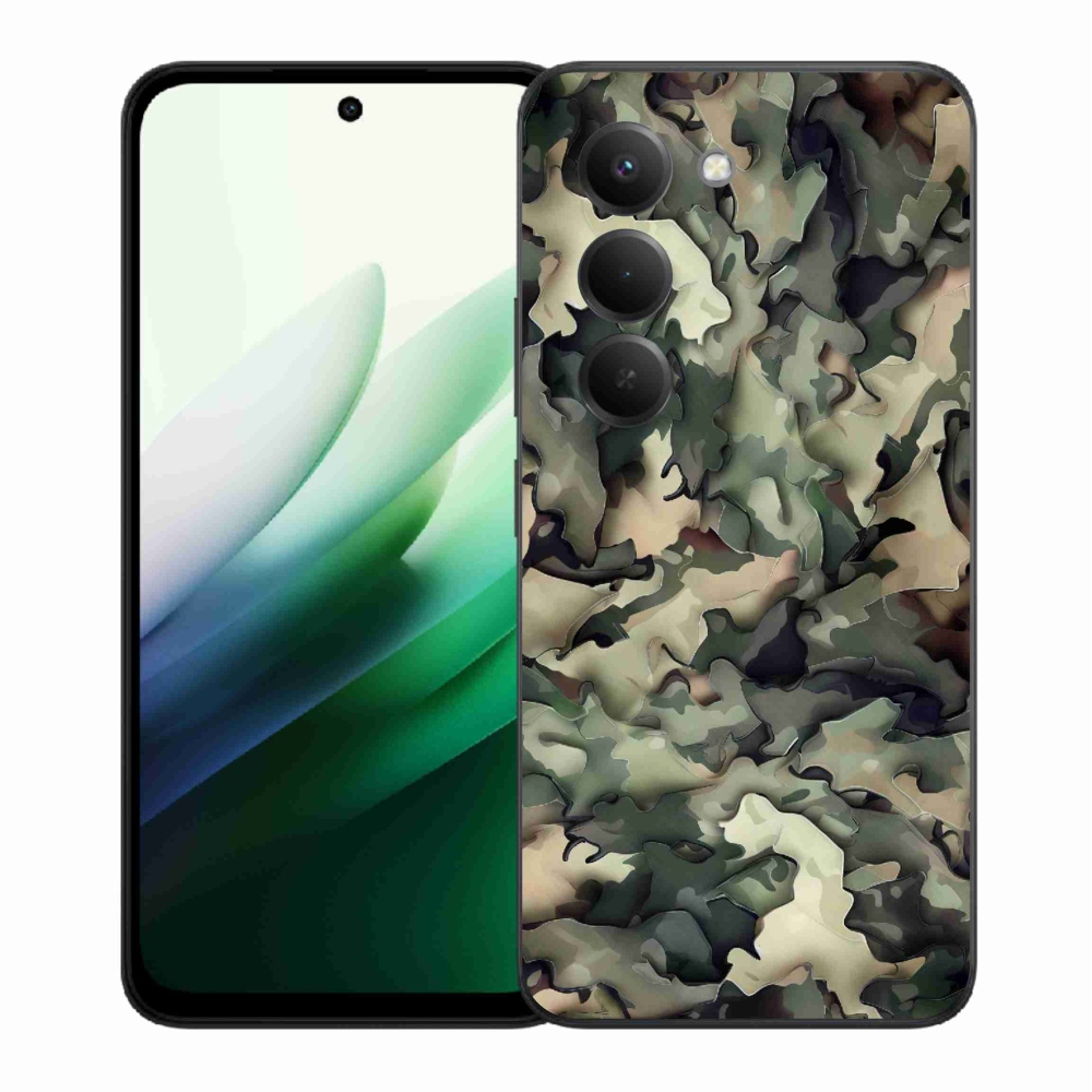 Gelový kryt mmCase na Xiaomi Redmi 15 5G (169mm) - maskáčový vzor 9