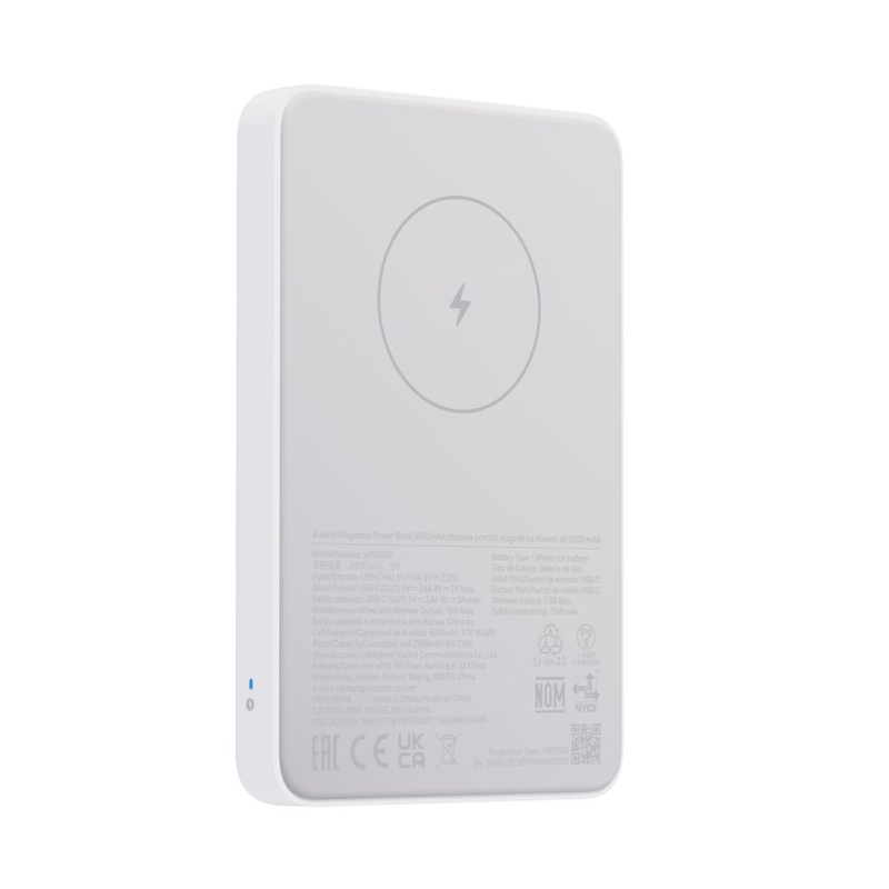 Xiaomi Magnetická Powerbanka 5000mAh White