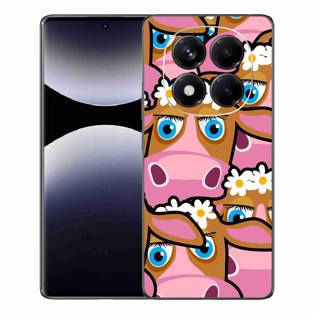 Gelový kryt mmCase na Xiaomi Redmi Note 14 Pro - kreslené kravičky