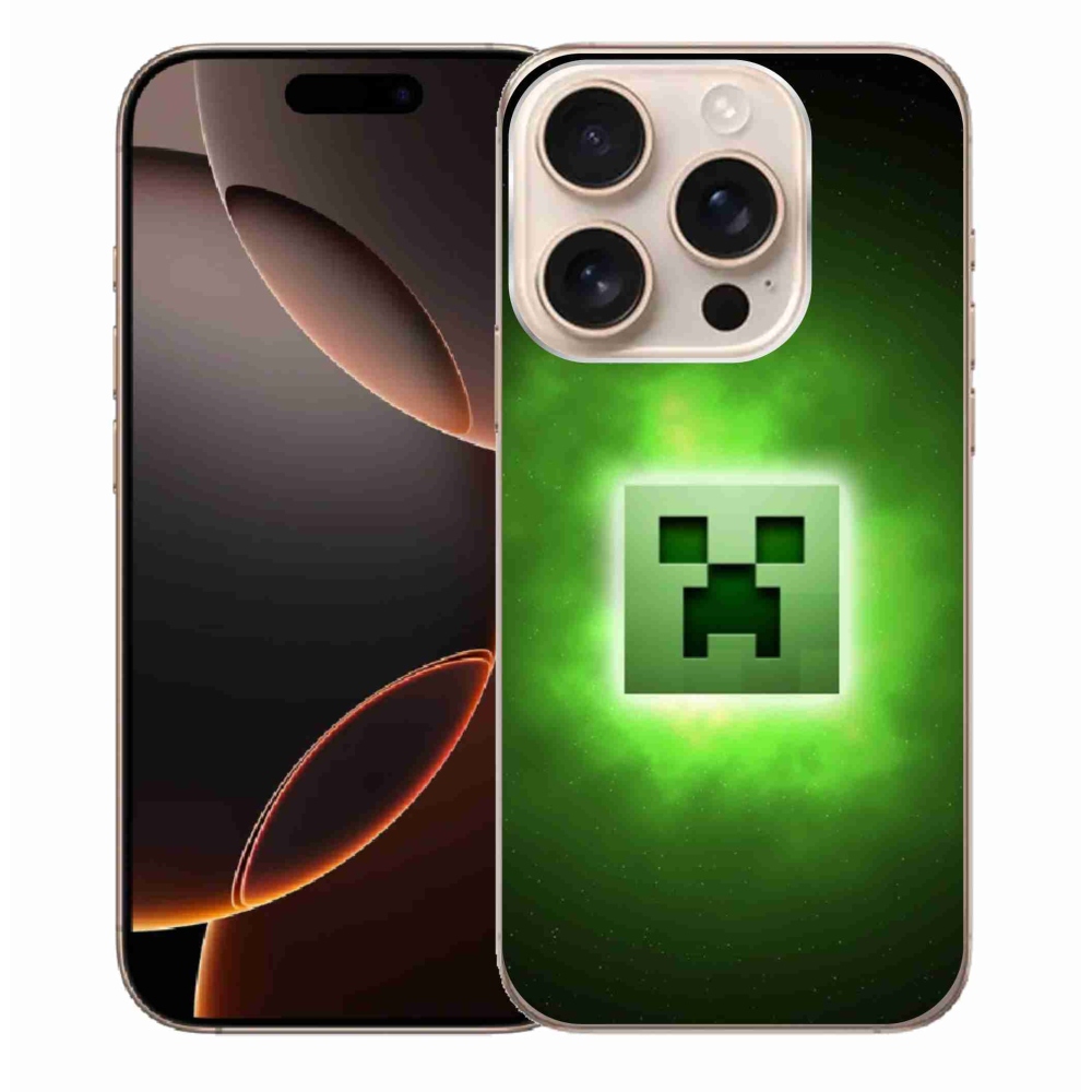 Gelový kryt mmCase na iPhone 16 Pro Max - minecraft