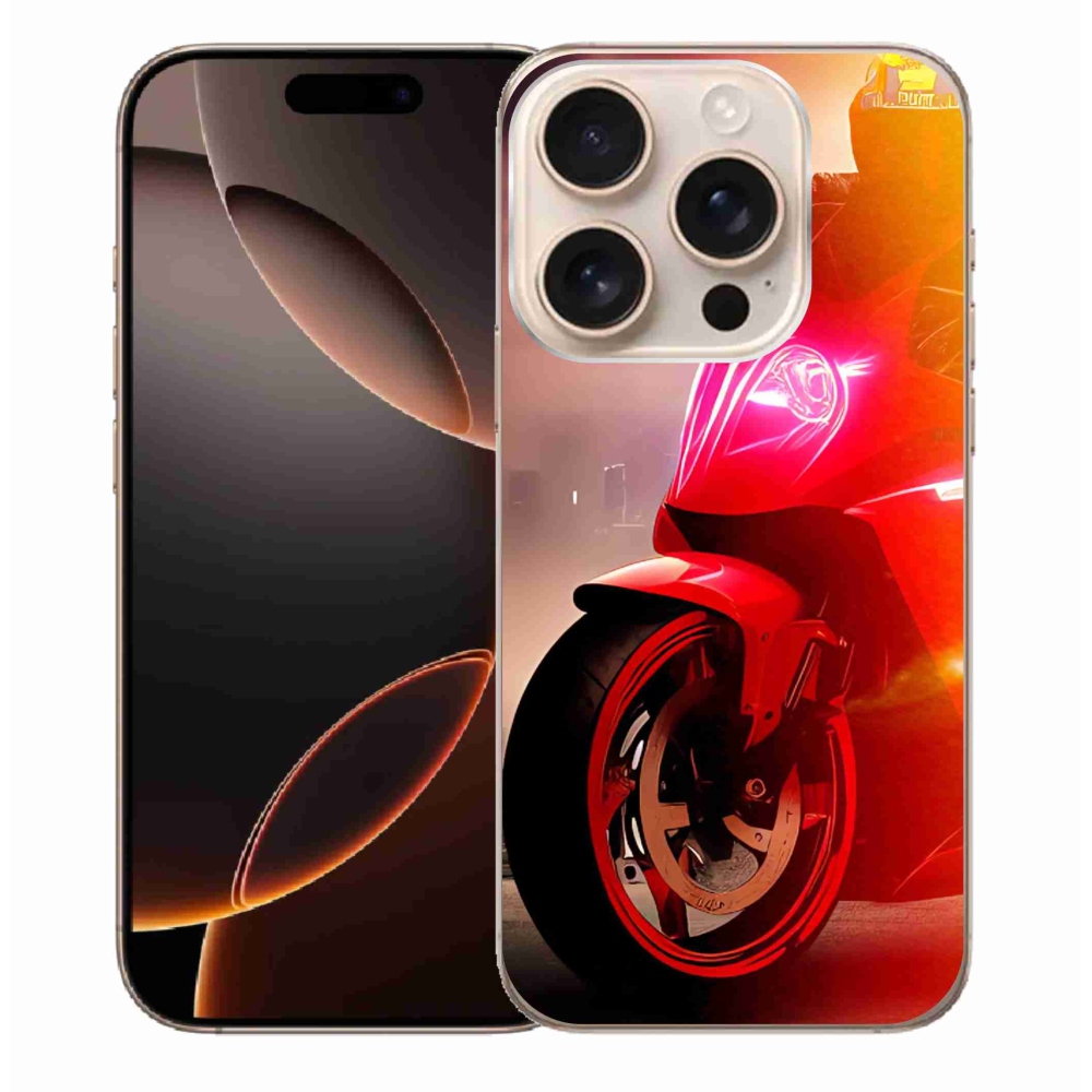 Gelový kryt mmCase na iPhone 16 Pro Max - motorka