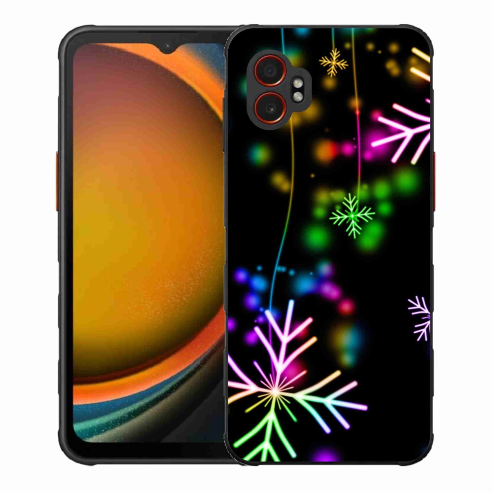 Gelový kryt mmCase na Samsung Galaxy Xcover 7 Pro - barevné vločky