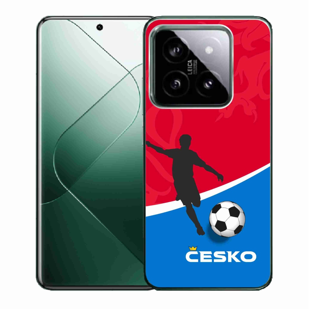 Gelový kryt mmCase na Xiaomi 14 - fotbal Česko