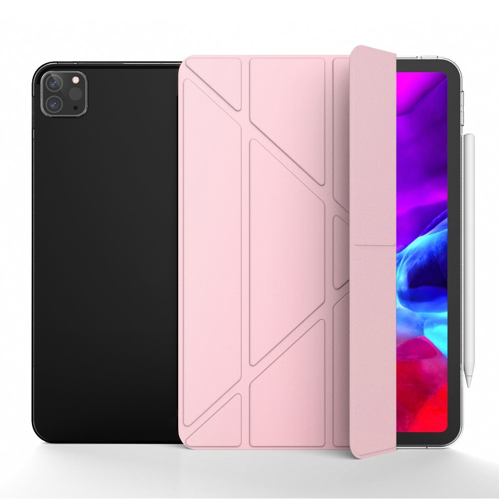 Origami chytré polohovací pouzdro na tablet iPad Air 13 (2024)/(2025) - růžovozlaté