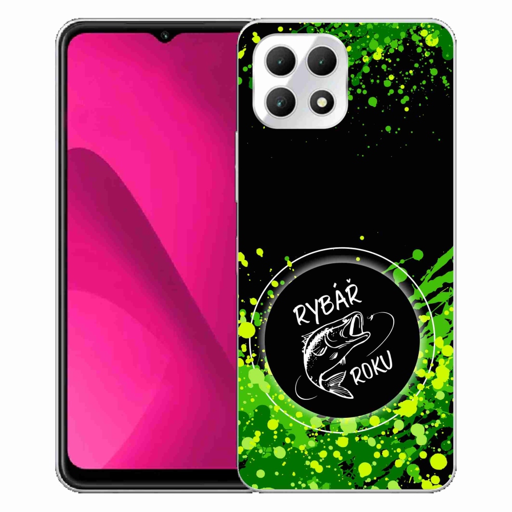 Gelový kryt mmCase na T-Mobile T Phone 2 - rybář roku černé pozadí