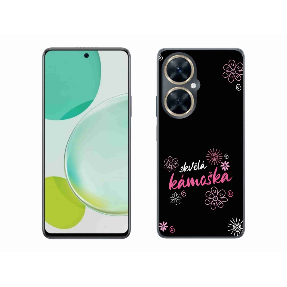 Gelový kryt mmCase na Huawei Nova 11i - skvělá kámoška černé pozadí