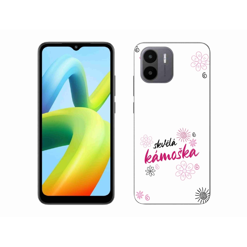 Gelový kryt mmCase na Xiaomi Redmi A1 - skvělá kámoška bílé pozadí