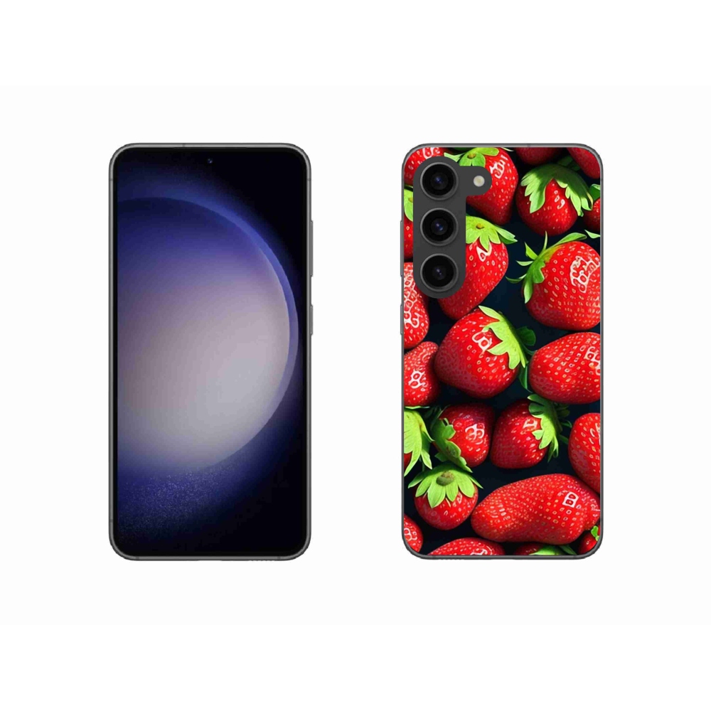 Gelový kryt mmCase na Samsung Galaxy S23 5G - jahody