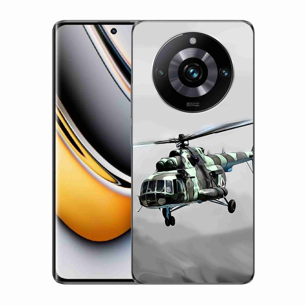 Gelový kryt mmCase na Realme 11 Pro/11 Pro+ - vojenský vrtulník