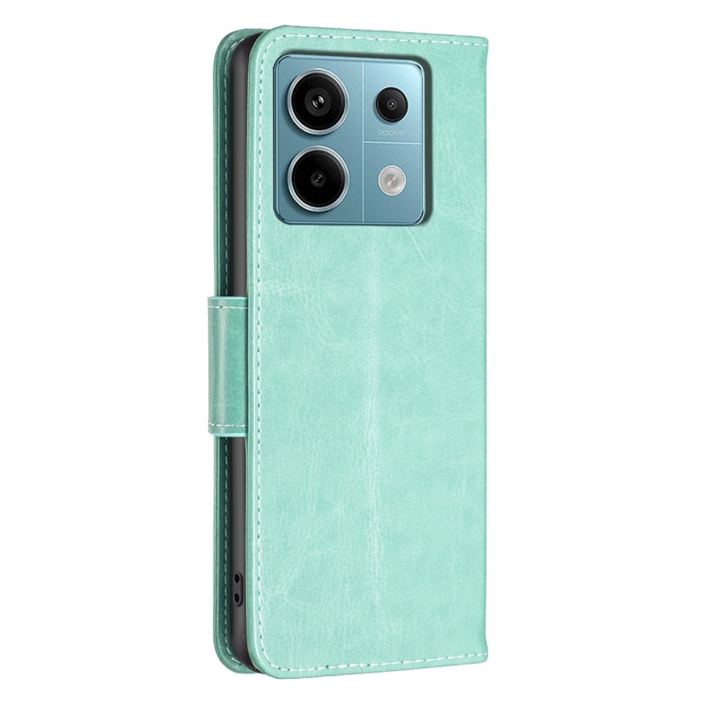 Butterfly knížkové pouzdro na Xiaomi Redmi Note 13 Pro 4G/Poco M6 Pro - modrozelené