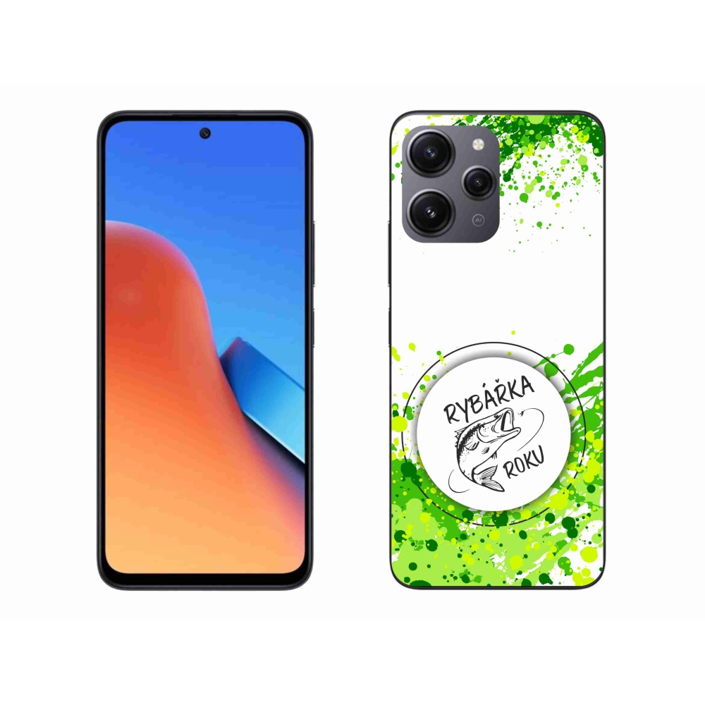 Gelový kryt mmCase na Xiaomi Redmi 12 - rybářka roku bílé pozadí