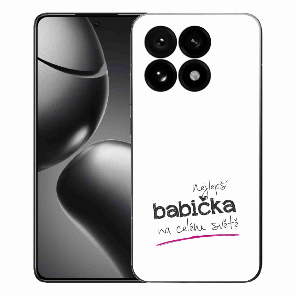 Gelový kryt mmCase na Xiaomi 15T - nejlepší babička 4 bílé pozadí