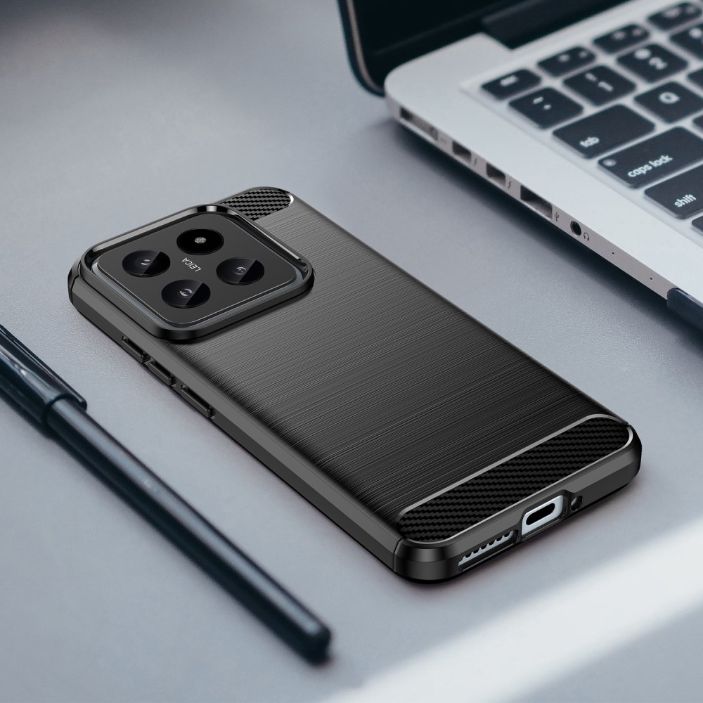 Carbon odolný gelový obal na Xiaomi 14 - černý
