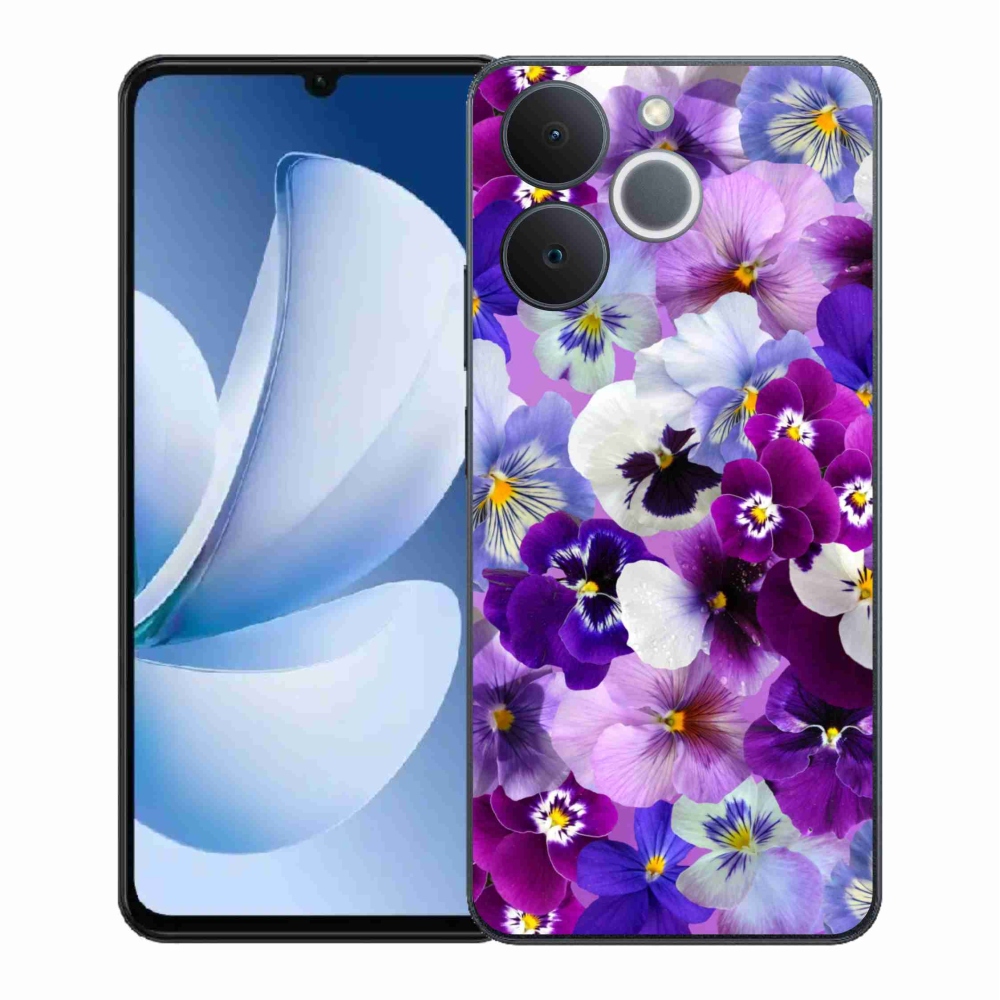 Gelový kryt mmCase na Realme Note 70T - květiny 9