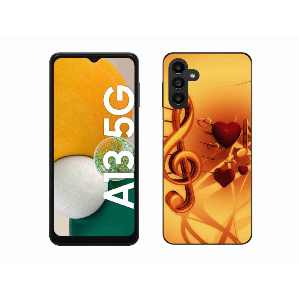 Gelový kryt mmCase na Samsung Galaxy A13 5G - noty