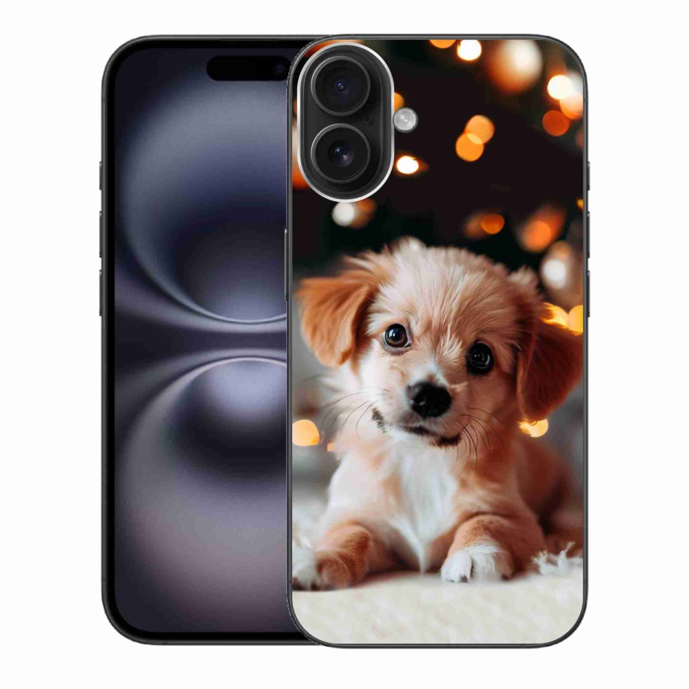 Gelový kryt mmCase na iPhone 16 Plus - štěňátko