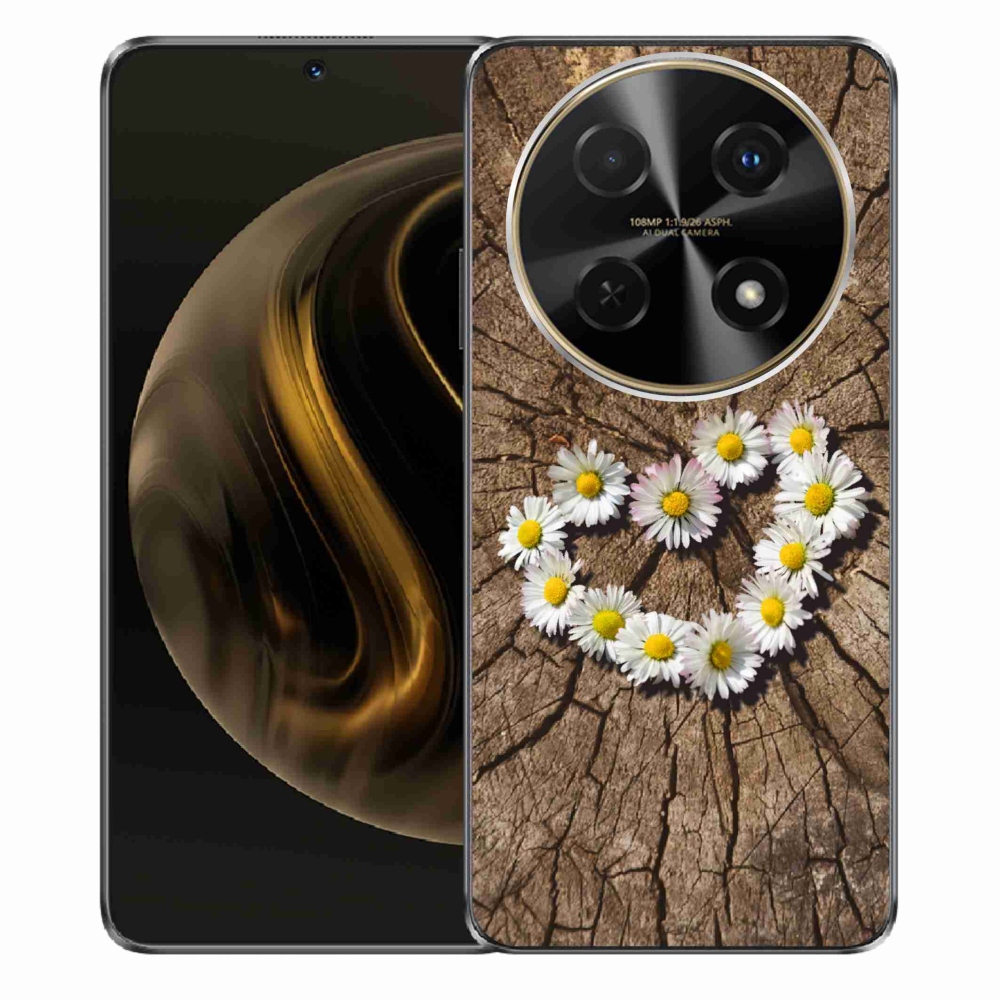 Gelový kryt mmCase na Huawei Nova 12i - srdce z kopretin