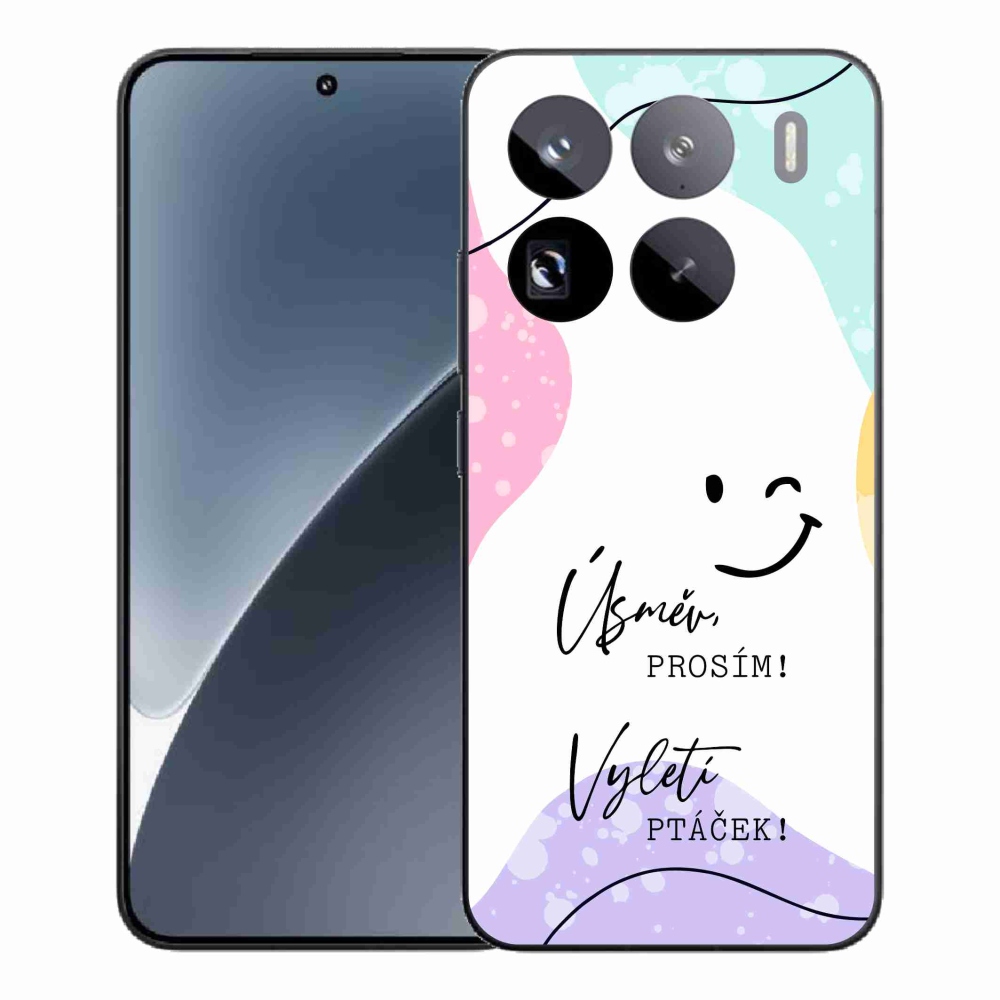 Gelový kryt mmCase na Xiaomi 15 Pro - vtipný text 4 bílé pozadí