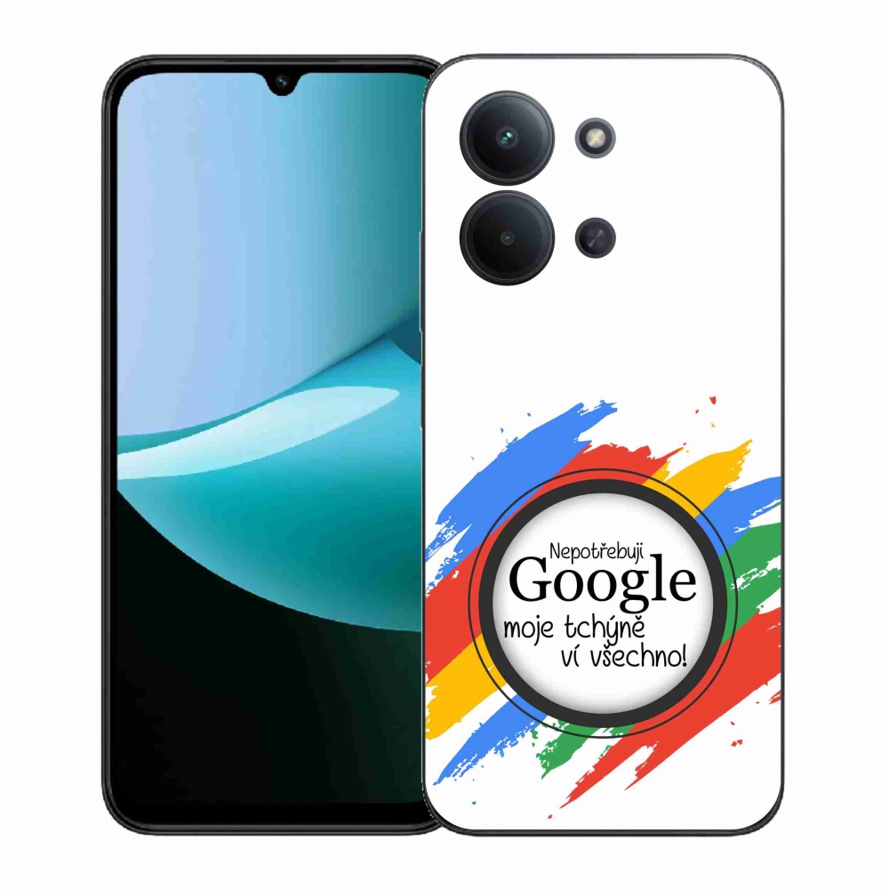 Gelový kryt mmCase na Xiaomi Redmi 15C 4G (171mm)/Poco C85 4G (171mm) - tchýně ví všechno bílé pozadí