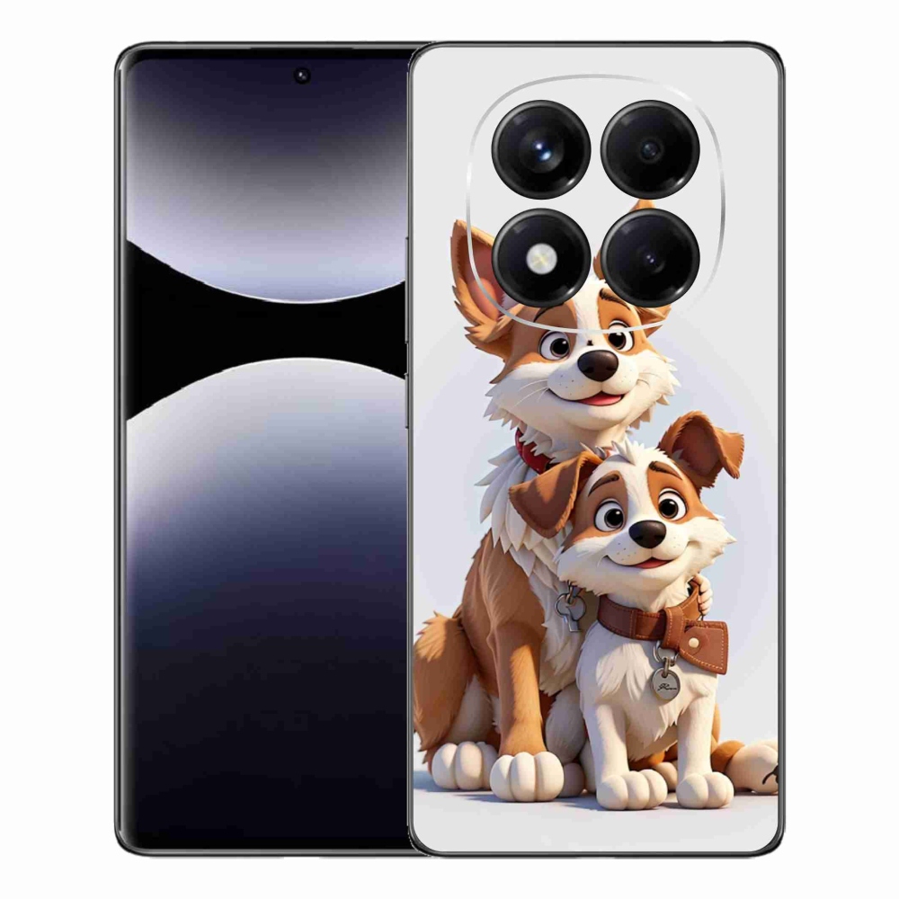 Gelový kryt mmCase na Xiaomi Redmi Note 14 Pro - kreslení psi