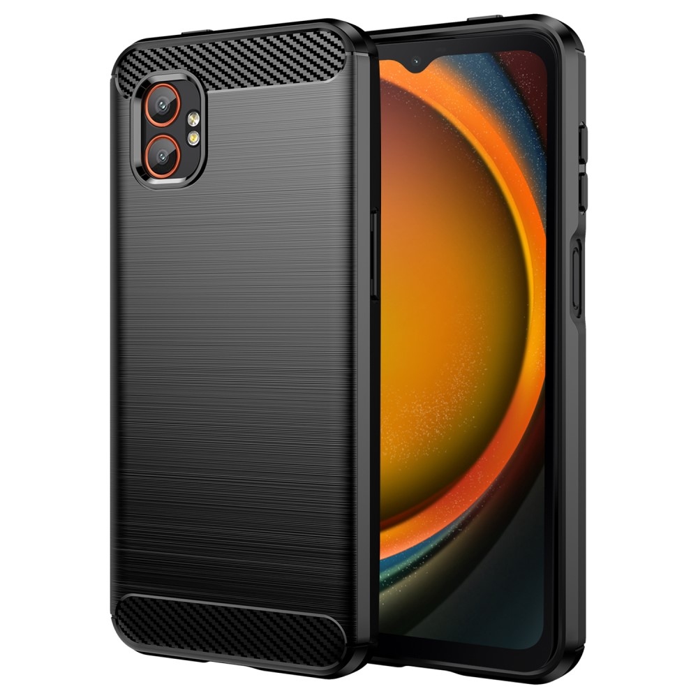 Carbon odolný gelový obal na Samsung Galaxy Xcover 7 Pro - černý