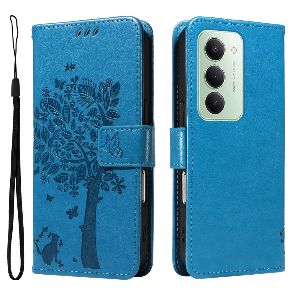 Trees knížkové pouzdro na Xiaomi Redmi 15 4G (171mm) - modré