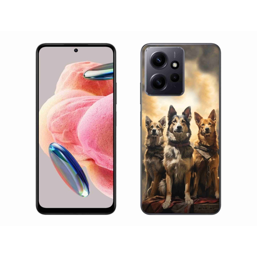 Gelový kryt mmCase na Xiaomi Redmi Note 12 4G - tři psi
