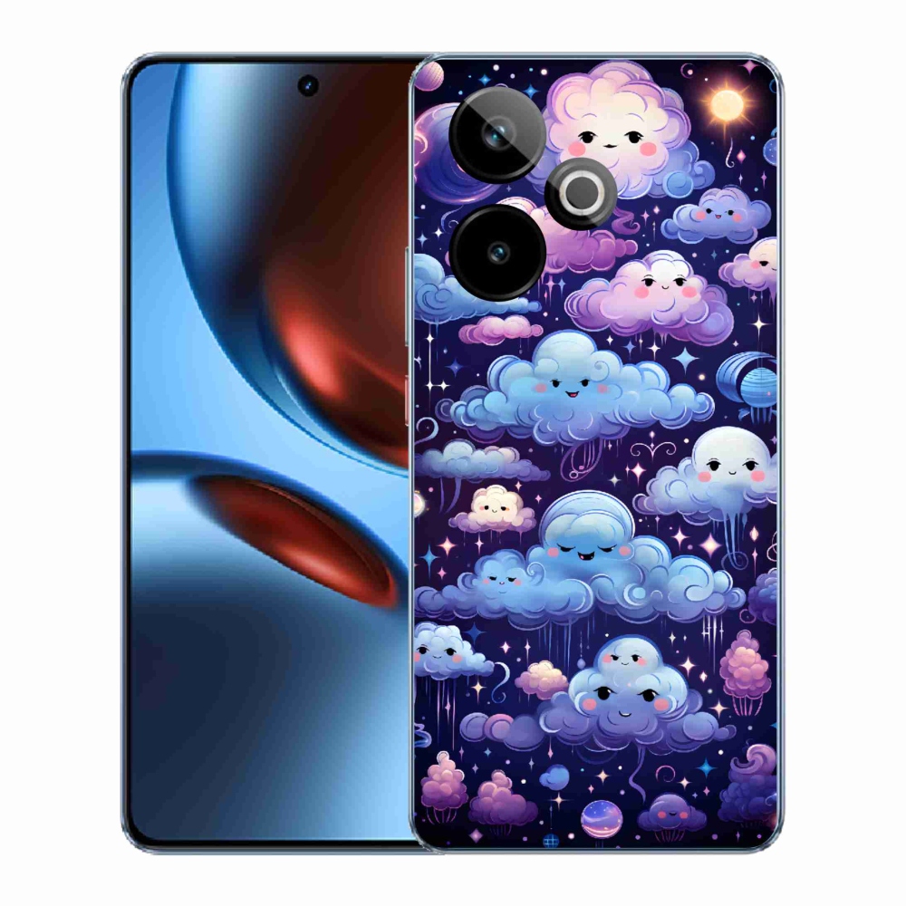 Gelový kryt mmCase na Realme GT 7 5G/GT 7T 5G - mráčky