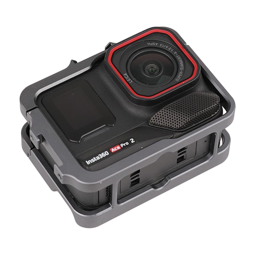 Hliníkový ochranný rám se dvěma držáky příslušenství pro Insta360 Ace Pro 2, Ace Pro a Ace