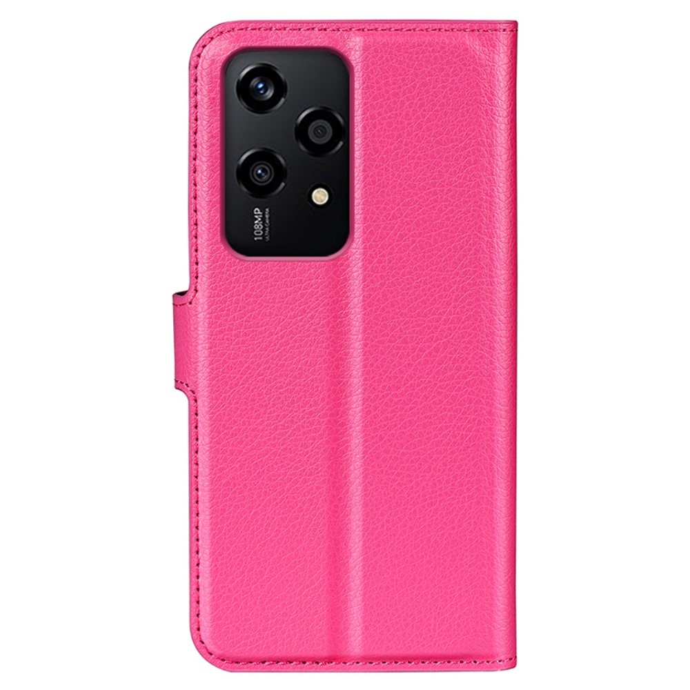 Litchi knížkové pouzdro na Honor 200 Lite 5G - rose