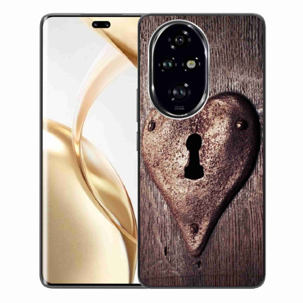 Gelový kryt mmCase na Honor 200 Pro 5G - zámek ve tvaru srdce