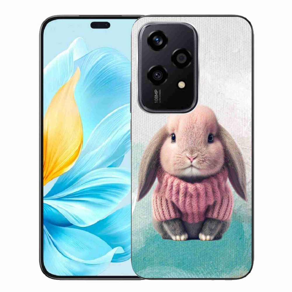 Gelový kryt mmCase na Honor 200 Lite 5G - králíček ve svetru