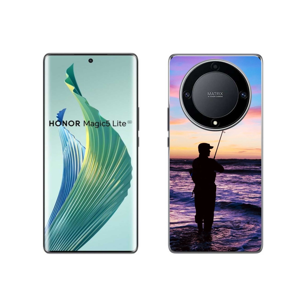 Gelový kryt mmCase na Honor Magic 5 Lite 5G - rybaření 1
