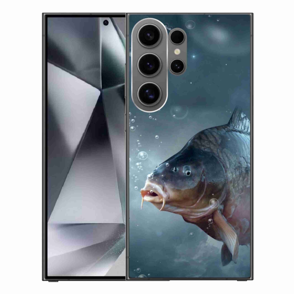 Gelový kryt mmCase na Samsung Galaxy S24 Ultra - kapr a bublinky